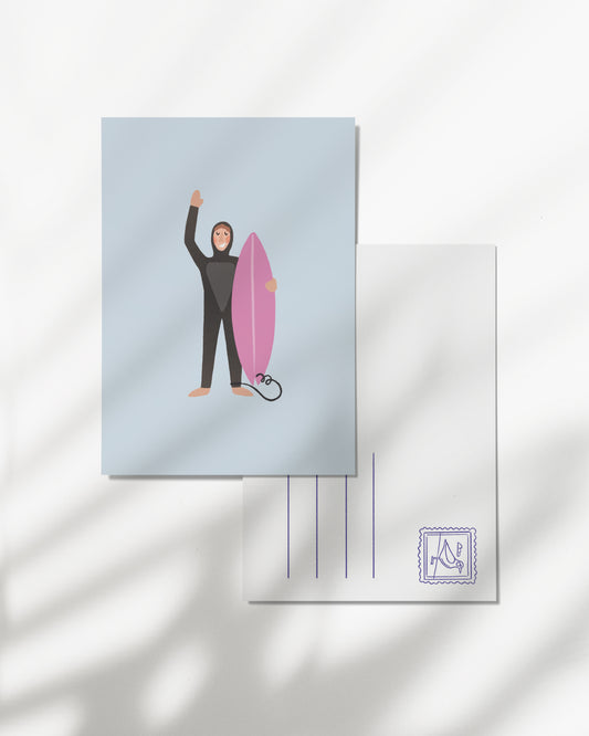 Carte postale - Surfeur