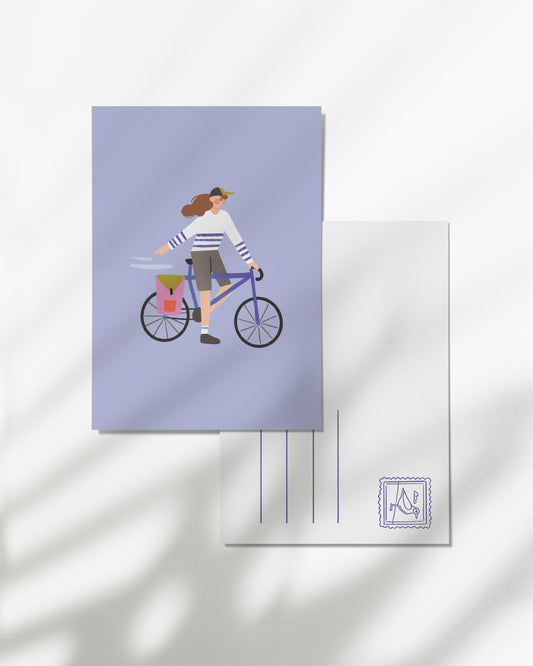 Carte postale - Vélo